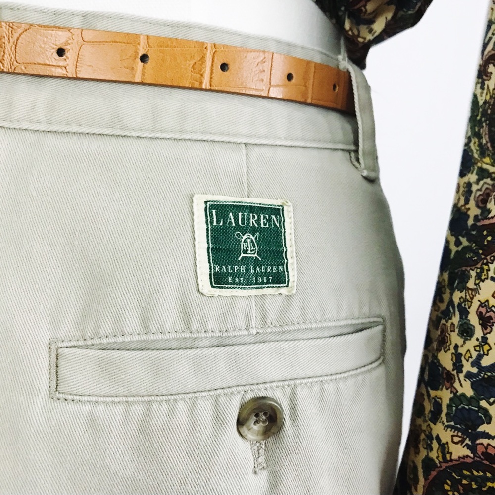 Vintage Ralph Lauren High-Waisted Cotton Shorts | Size 6 - Picture 7 of 11